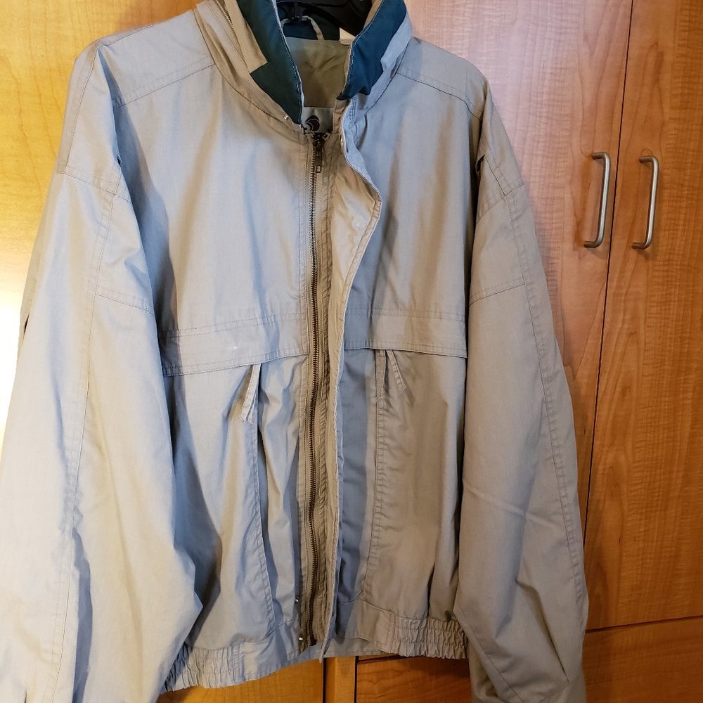 Men's California Outerwear XL Casual Lined Beige Jacket